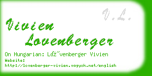vivien lovenberger business card